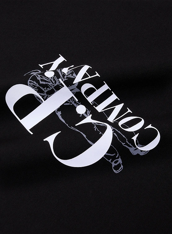 Футболка C.P. Company 30/1 Jersey Logo Black