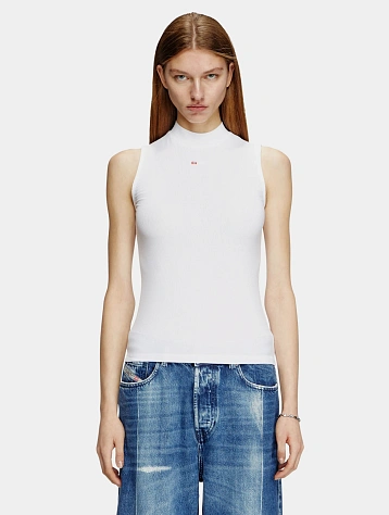 Женский топ Diesel Knit Jersey T-Mokky-Sl-Microdiv White