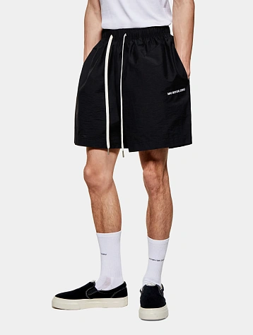 Шорты MKI MIYUKI ZOKU Washed Cotton Nylon Black