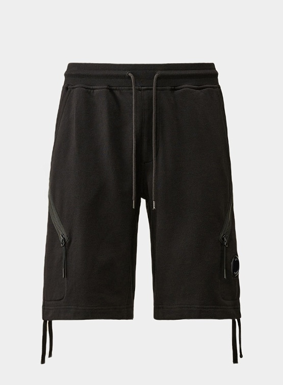 Шорты C.P. Company Fleece Zipped Pocket Shorts Black