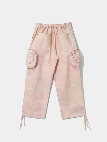 Брюки KidSuper x Piet Watercolour Cotton Cargo Light Pink
