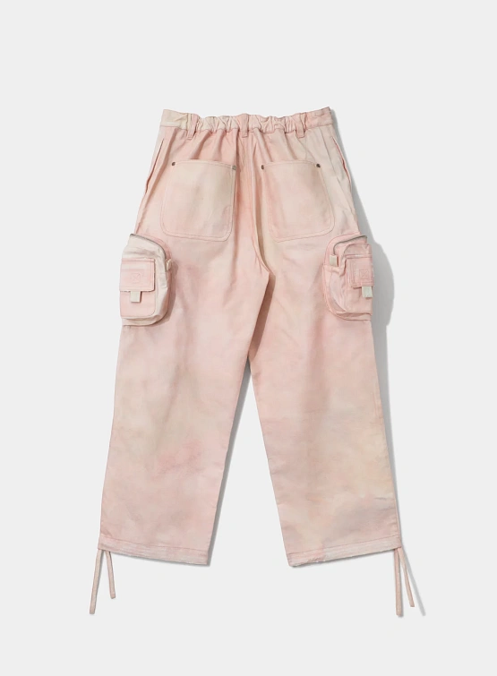 Брюки KidSuper x Piet Watercolour Cotton Cargo Light Pink