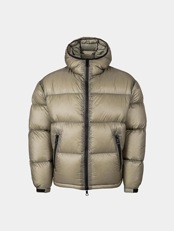 Пуховик MKI MIYUKI ZOKU Translucent Hooded Bubble Sage