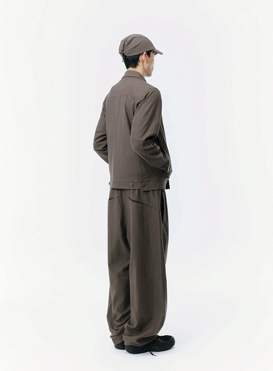 Брюки SAN SAN GEAR Wide Pants Brown