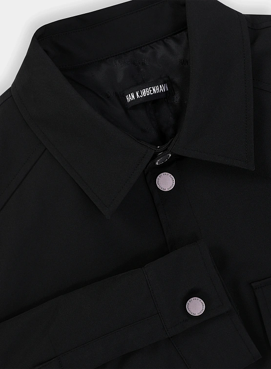 Овершот Han Kjøbenhavn Washed Overshirt Black