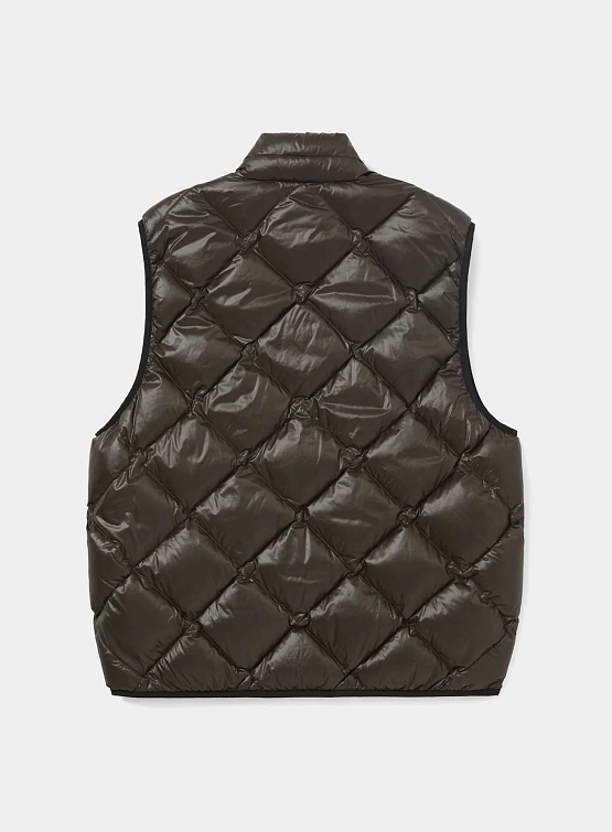 Жилет thisisneverthat Pertex Light Down Vest Brown Black