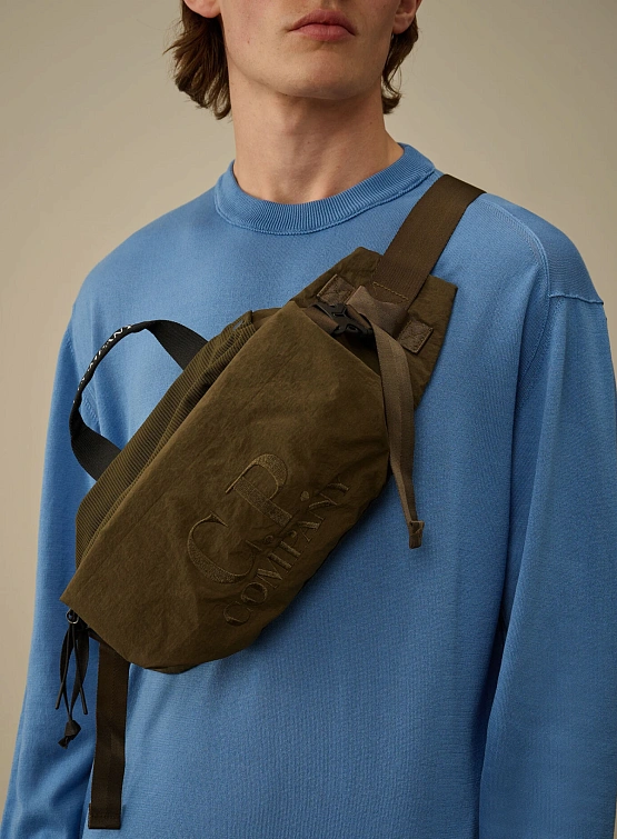 Сумка C.P. Company Plain Paper Touch Waistbag Ivy Green