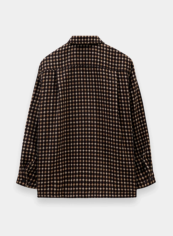 Рубашка EPINGLER Pocket Box Jacquard Brown