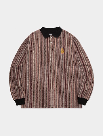 Лонгслив LMC Crest Knit Long Slv Polo Shirt Gray Pink