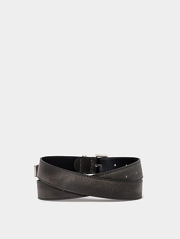Ремень JUUN.J Leather Belt Black