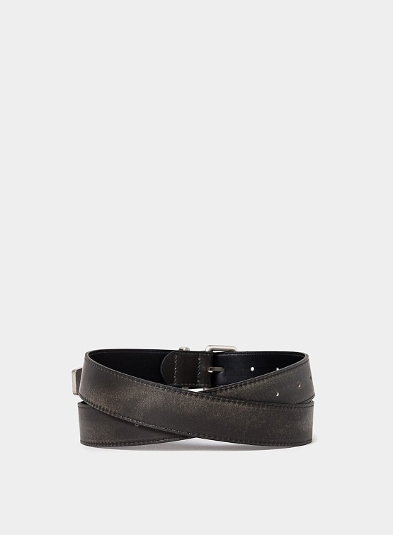 Ремень JUUN.J Leather Belt Black