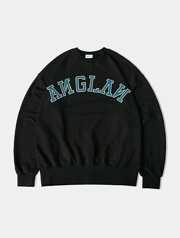 Свитшот ANGLAN Applique Big Logo Sweatshirt Black