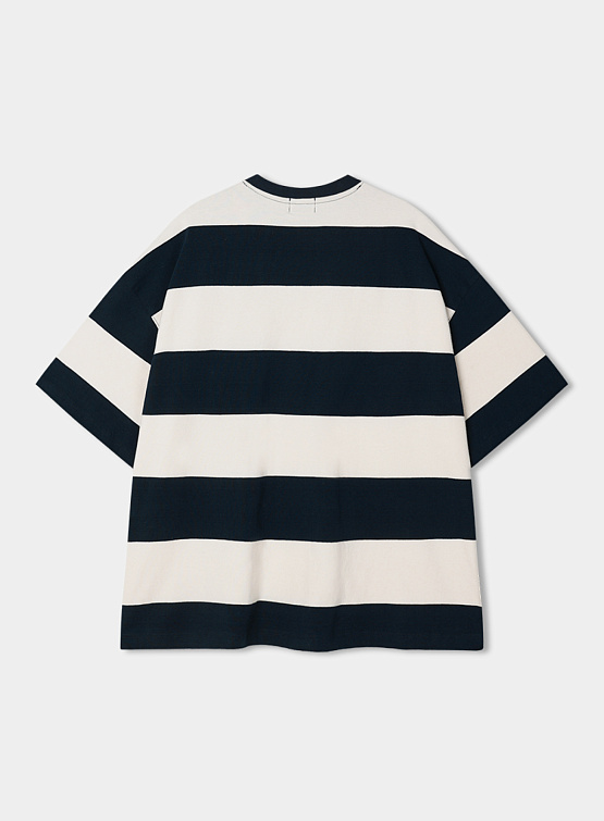 Футболка ANGLAN Broad Stripe Half Tee Stripe
