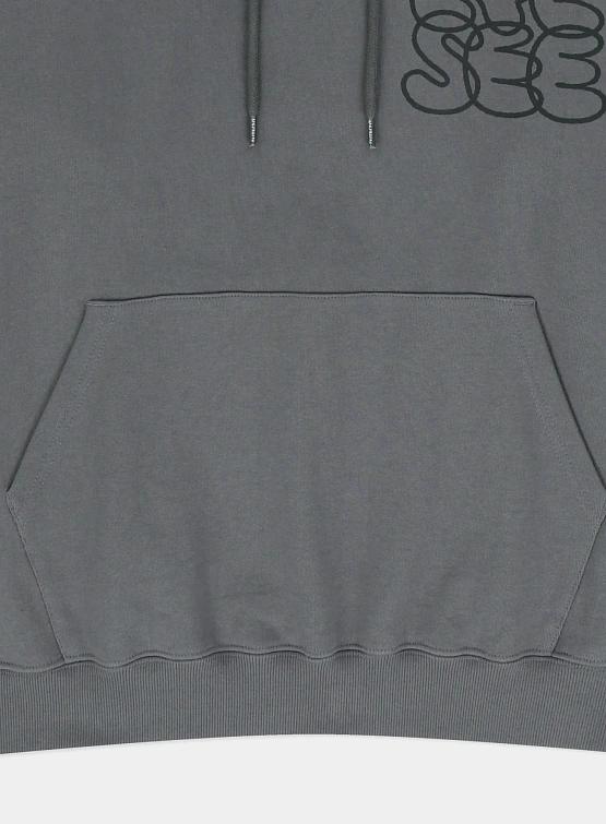 Худи YESEYESEE C-Logo Hoodie Dark Grey