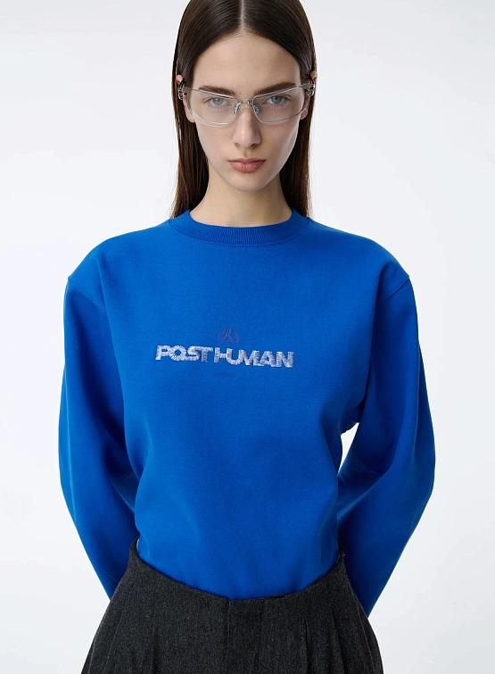 Свитшот ADERERROR Post Human Sweatshirt Product. 42 Blue