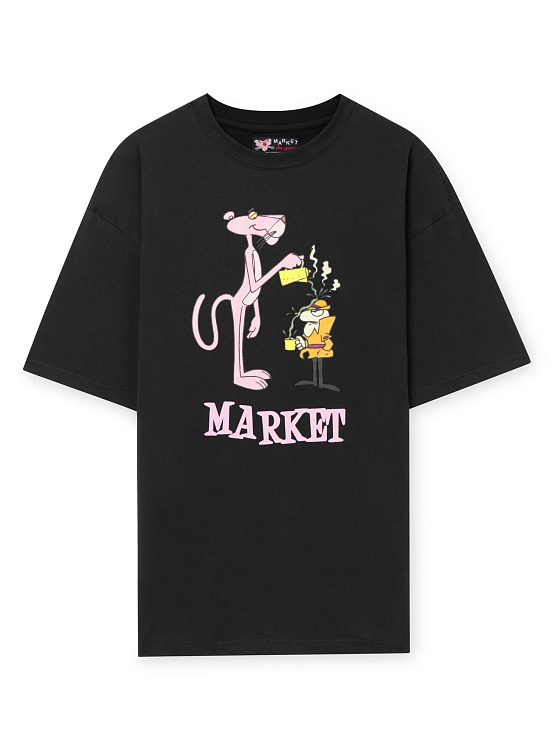 Футболка MARKET Pink Panther Pourover T-Shirt Black