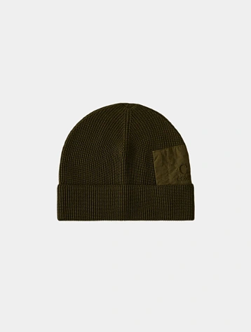 Шапка C.P. Company Extrafine Merino Wool Zip Pocket Ivy Green