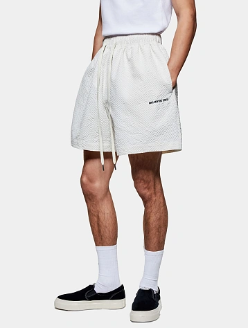 Шорты MKI MIYUKI ZOKU Seersucker Shorts Bone