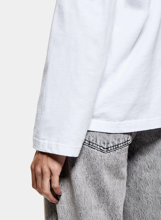 Лонгслив MKI MIYUKI ZOKU 220 Gsm Slub White