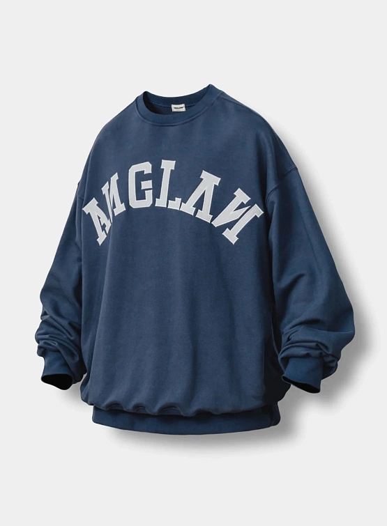 Свитшот ANGLAN Applique Big Logo Sweatshirt Deep Blue