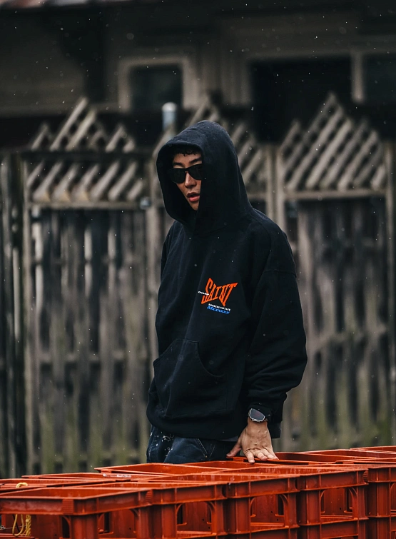 Худи SAINT MXXXXXX Ribon Saint Hoodie Black