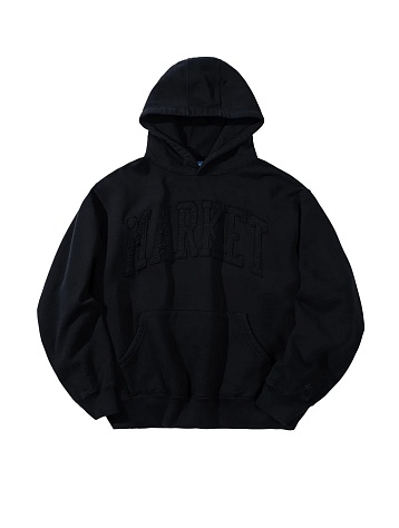 Худи MARKET Washed Arc Hoodie Washed Black