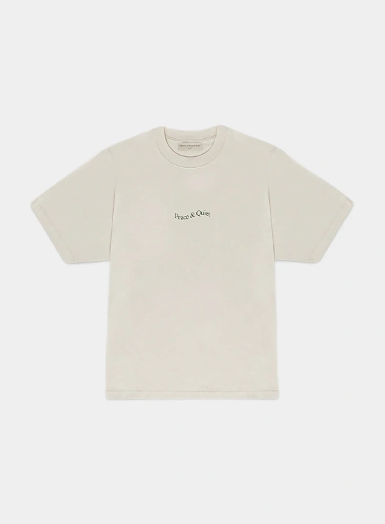 Футболка MUSEUM OF PEACE & QUIET Wordmark Bone