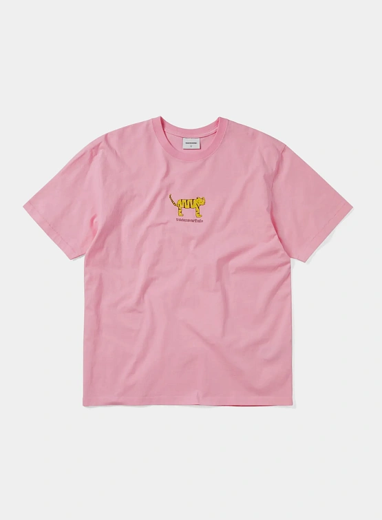 Футболка thisisneverthat Yellow Cat Tee Pink