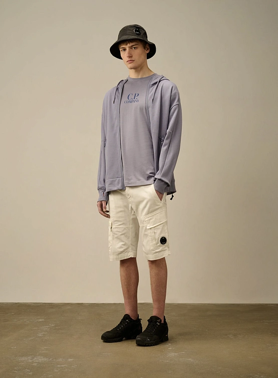 Футболка C.P. Company 30/1 Jersey Logo Lavander Violet