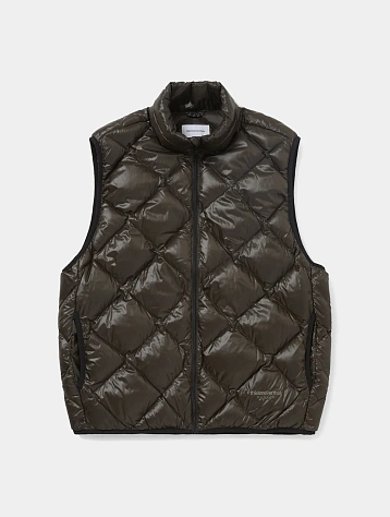 Жилет thisisneverthat Pertex Light Down Vest Brown Black