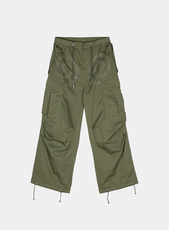 Брюки Bluemarble Studded Cargo Pants Khaki