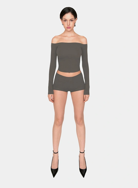 Женский лонгслив XSAI Off Shoulder Beluga