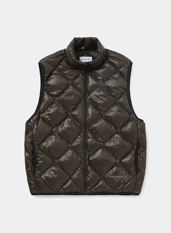 Жилет thisisneverthat Pertex Light Down Vest Brown Black