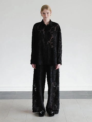 Женские брюки EPINGLER Sheer Jacquard Black