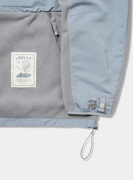 Флисовая куртка ANGLAN Fluffy Color Fleece Jacket Grey