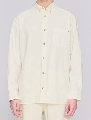 Рубашка A.P.C. Mateo Logo White
