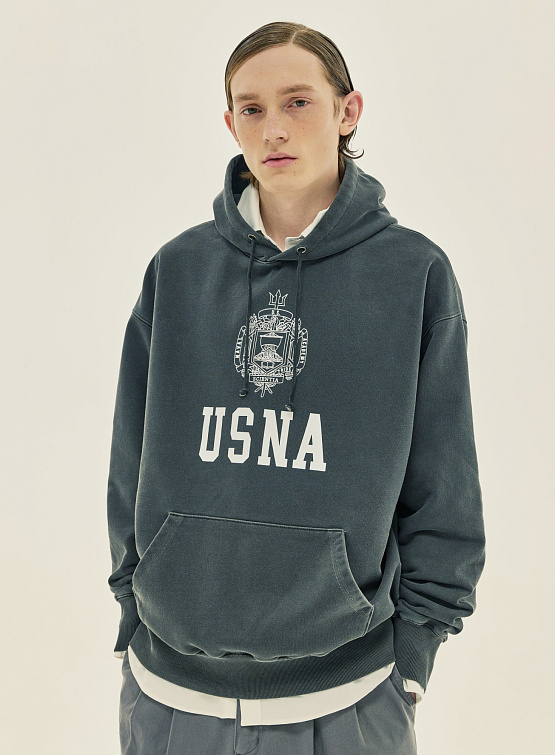 Худи Uniform Bridge Usna Hoodie Pigment Charcoal