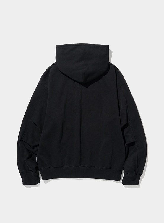 Худи Uniform Bridge Heavy Sweat Half Zip Black