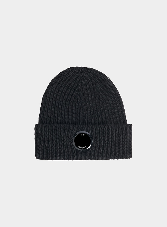 Шапка C.P. Company Extra Fine Merino Wool Black