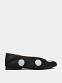 женские балетки camper twins polka dot black