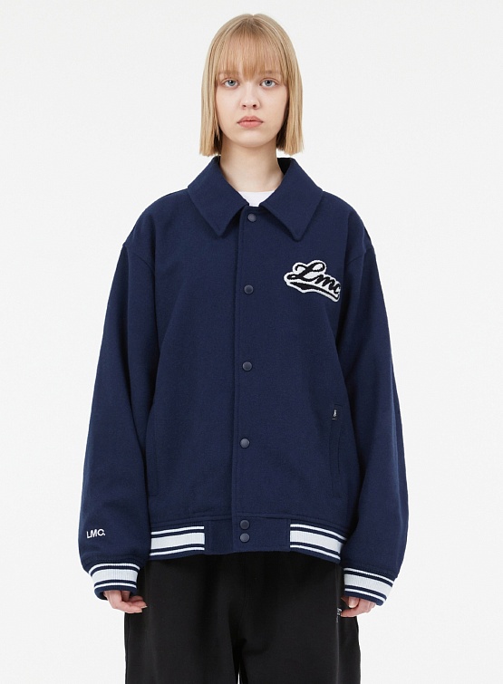 Бомбер LMC Classic Wool Varsity Jacket Navy