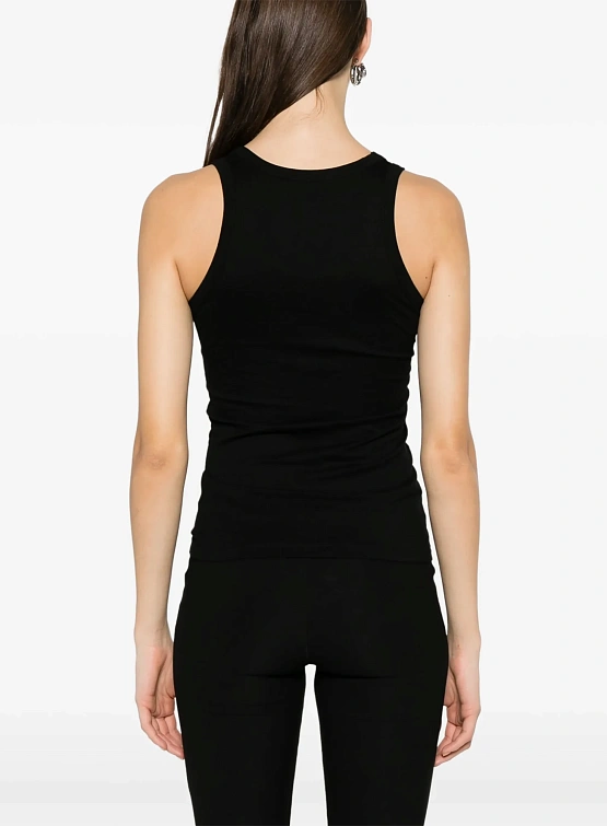 Женская майка Coperni Lightweight Logo Tank Black