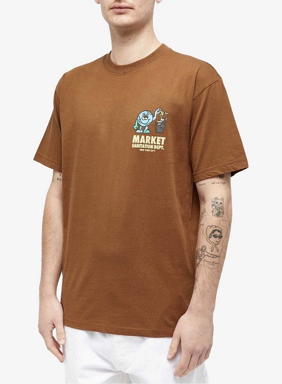 Футболка MARKET Sanitation Dept Mocha