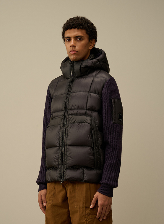 Пуховик C.P. Company  Extrafine Merino Wool Mixed Hooded Knit