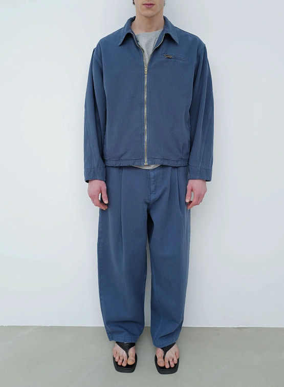 Джинсы LE17SEPTEMBRE Over-Dyeing Wide Tuck Denim Blue