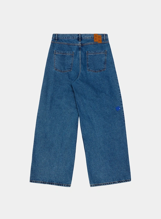 Джинсы ADERERROR Sig; TRS Tag 02 Blue