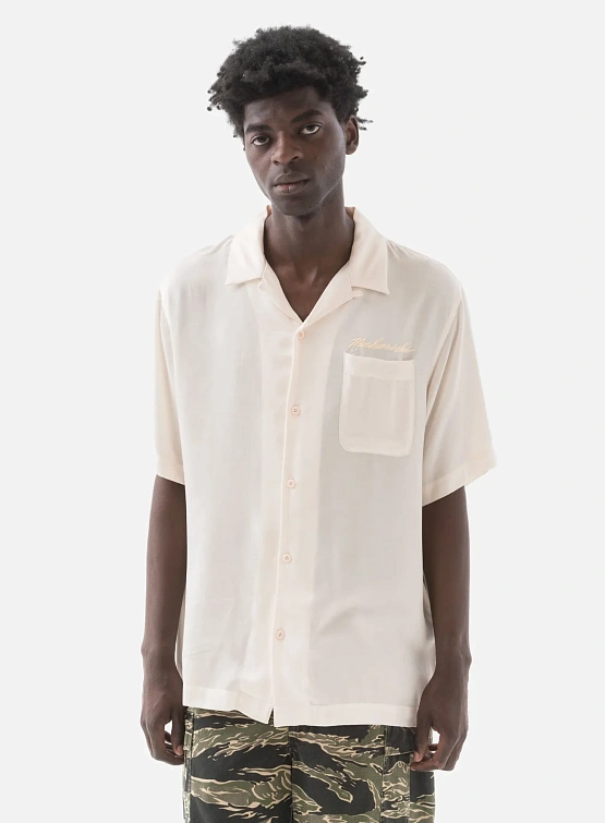 Рубашка MAHARISHI 6098 Tiger Dragon Camp Collar Ecru