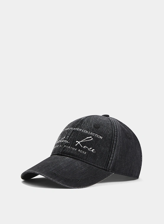 Кепка Martine Rose Signature Cap Washed Black