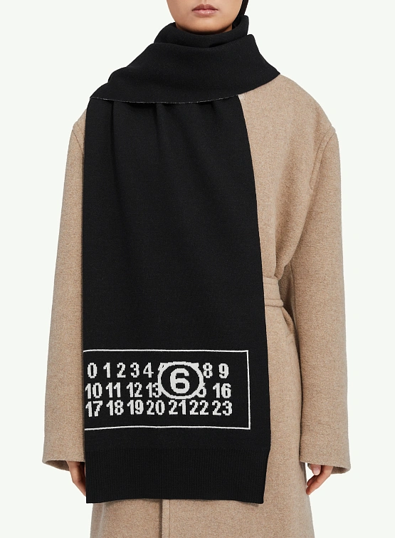 Шарф MM6 Numeric Signature Wool Scarf