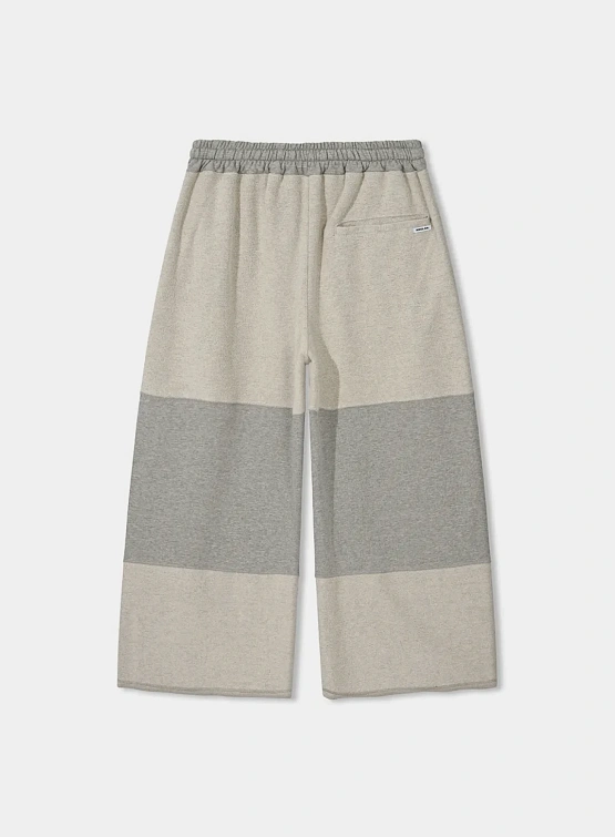 Брюки ANGLAN Reverse Panel Wide Sweat Grey